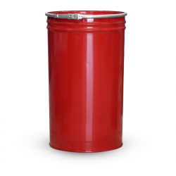 Bidone Metallo conico rinforzato Chiusura a cravatta blu da 220L (senza maniglie) Doppia Bocca