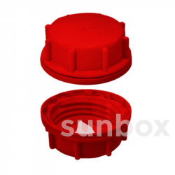 Tappo con Valvola di Degasaggio D61 Rosso