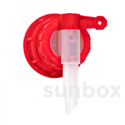 Tappo con Rubinetto Rosso D50 Portata di 1,5 Litri