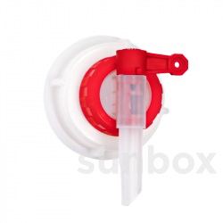 Tappo con Rubinetto Rosso D61 Portata di 5 Litri
