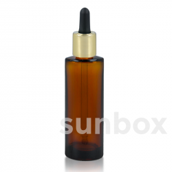 Flacone cilindrica Lucia 100ml Ambra