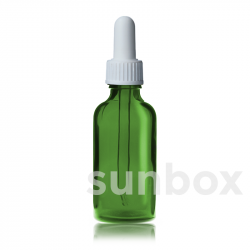 Bottiglia in vetro verde mela da 50 ml