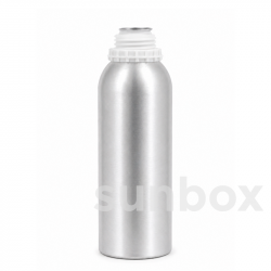 Bottiglia in alluminio SYSTEM PLUS con anello di sicurezza antimanomissione da 45 mm, 1,25 L, verniciata BPA NI.