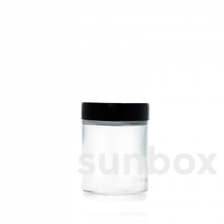 Barattolo in vetro trasparente da 75ml