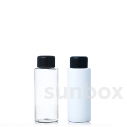 Flacone tubolare corto in PET da 75 ml