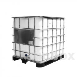 Serbatoio IBC 1000L con pallet in plastica, omologato ONU