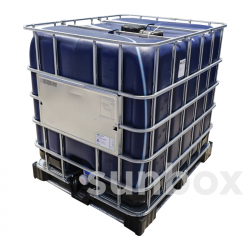 Serbatoio IBC 1000L Blu Scuro, Bocca 220