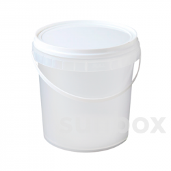 Secchio bianco da 12 litri con manico