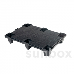 Pallet in plastica LEGGERI 6 piedini 80x60cm Liscio