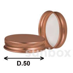 Coperchio Chicago Alluminio Rame lucido D50