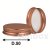 Coperchio Chicago Alluminio Rame lucido D50
