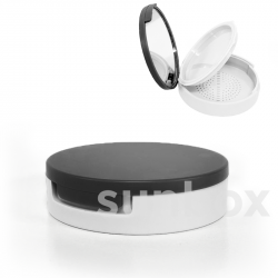 Astuccio da Trucco da 10 ml con Specchio, Ideale per Polveri Compatte