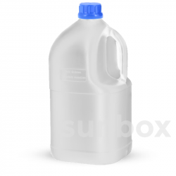 Bottiglia Quadrata da 5000ml per Liquidi Naturale UN-X