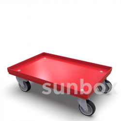 Carrelli da trasporto (600x400mm) Rosso