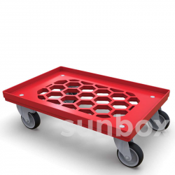 Carrelli da trasporto (60x40cm) Rosso