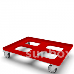 Carrelli da trasporto (800x600mm) Rosso