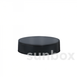 Coperchio Nero opaco Contenitore in Vetro 100ml